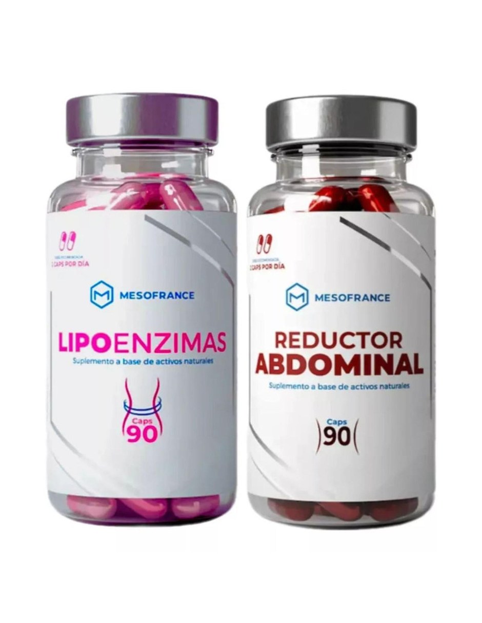 Lipoenzimas + Reductor Abdominal 90 Capsulas MESOFRANCE con Mezcla de hierbas sabor Sin sabor de Lipoenzimas + Reductor Abdominal 90 Capsulas MESOFRANCE con Mezcla de hierbas sabor Sin sabor de
