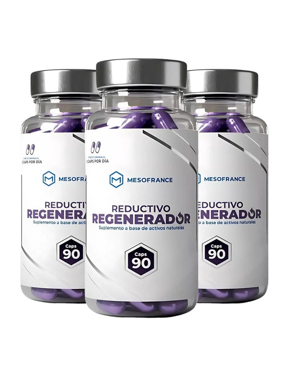 Reductivo Regenerador Con Colageno 90 Caps Pack 3 MESOFRANCE con Colágeno sabor Sin sabor de Reductivo Regenerador Con Colageno 90 Caps Pack 3 MESOFRANCE con Colágeno sabor Sin sabor de