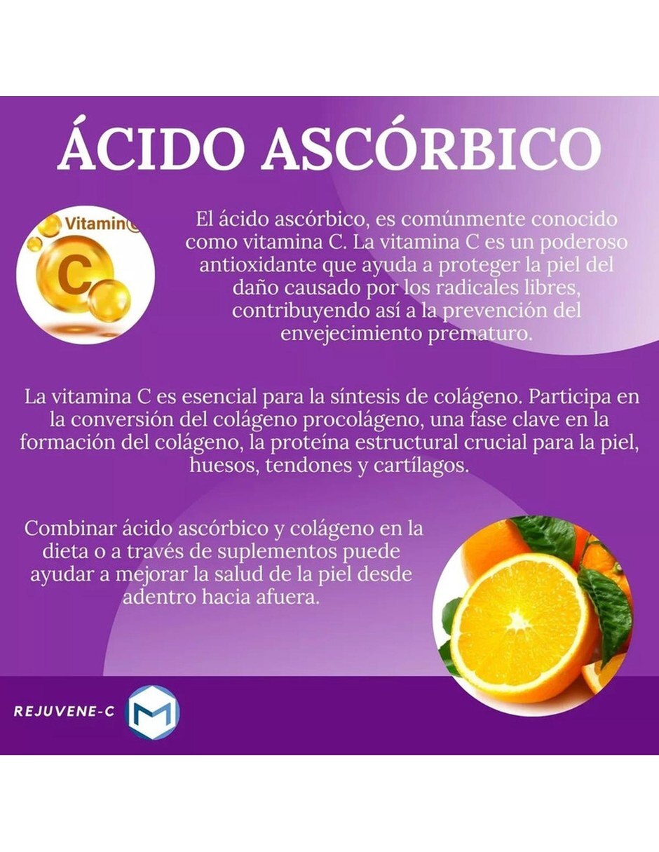 Rejuvene-c Colageno A. Hialuronico 90 Cap Pack 3 MESOFRANCE con Colageno Hidrolizado tipo II Ácido Hialurónico y Biotina sabor Sin sabor de 9