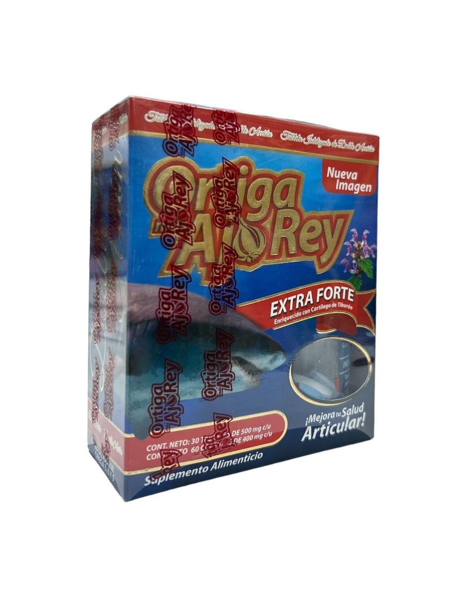 Ortiga Mas Ajo Rey Extra Forte 30 tabletas + 60 capsulas Paquete de 3 con Extracto de ortiga sabor Sin sabor de 2