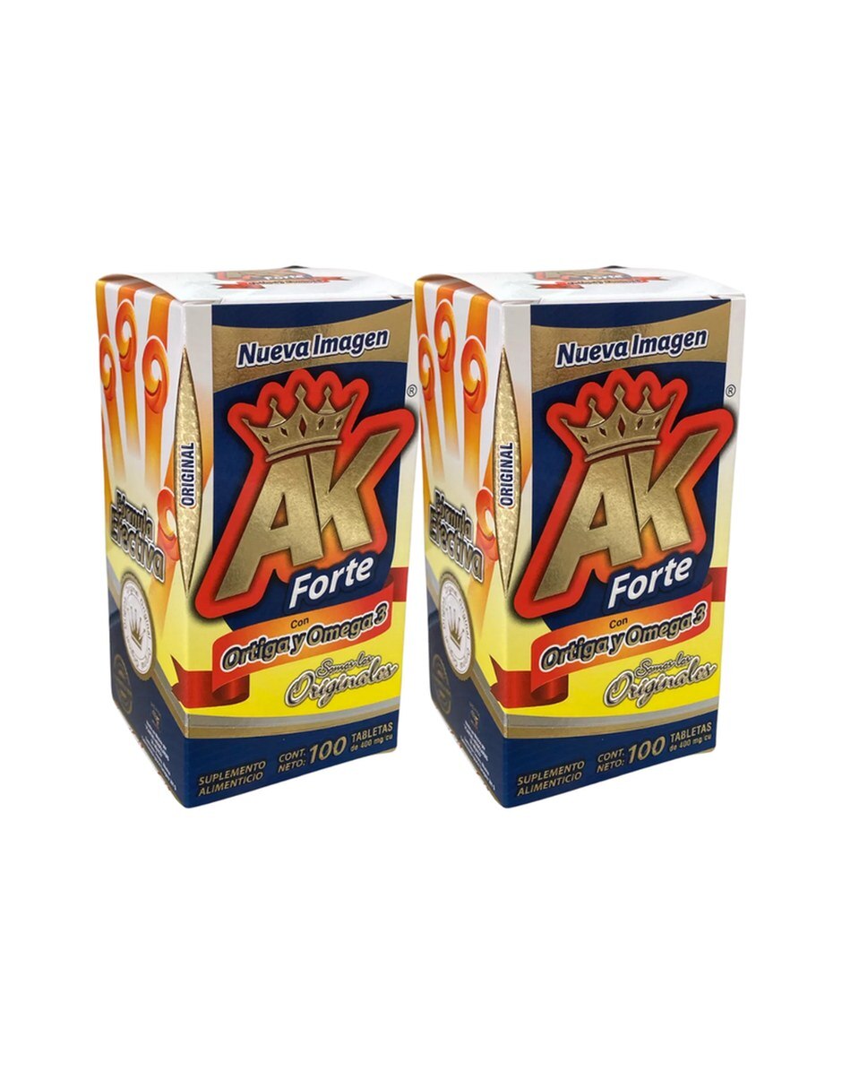 Pack 2 Ortiga Y Omega 3 Articulaciones Movilidad FORTE AK con Extracto de ortiga sabor Sin sabor de