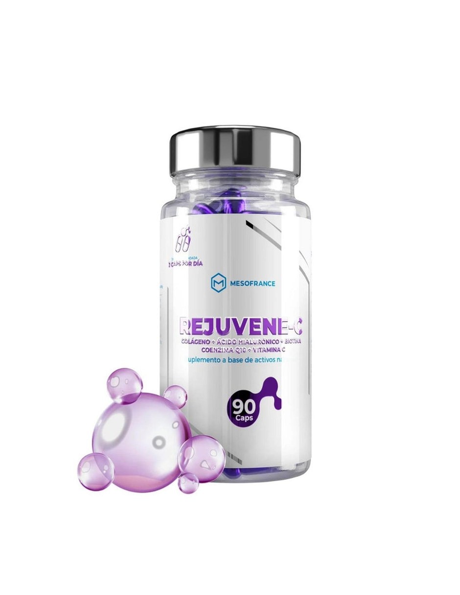 Super Reductivo Intenso + Rejuvene-c 90 Capsulas MESOFRANCE con Colageno Hidrolizado tipo II Ácido Hialurónico y Biotina sabor Sin sabor de 4