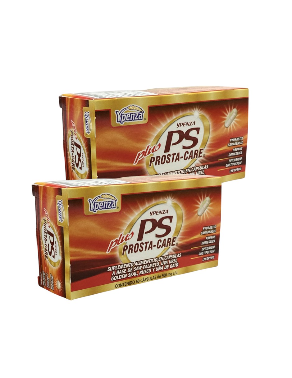 Prosta-Care 60 capsulas Paquette de 2 YPENZA con Mezcla de hierbas sabor Sin sabor de 2