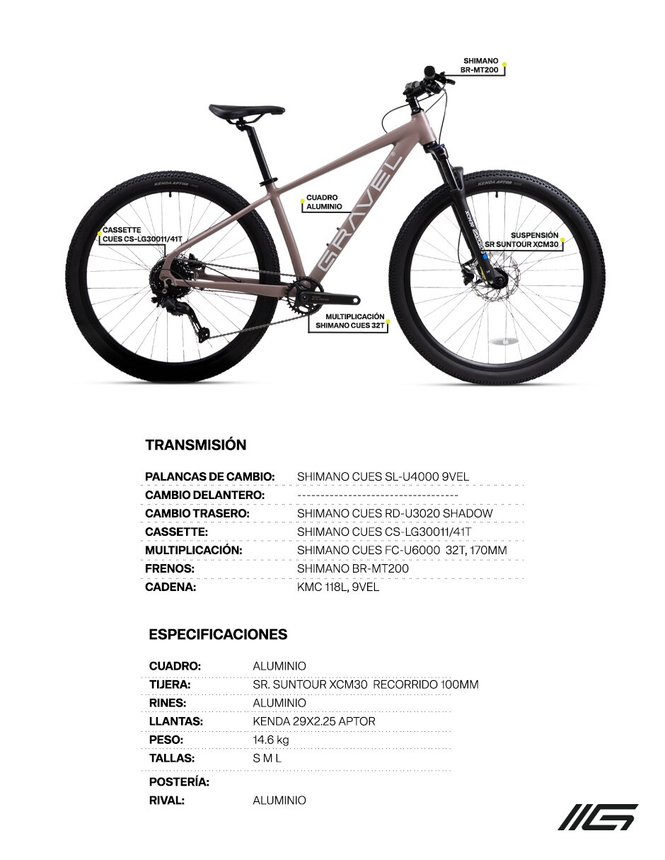 Bicicleta de montaña rodada andes pro 7