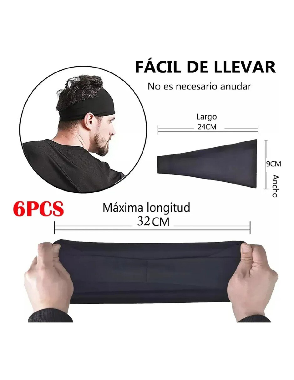 Set bandas para cabello para entrenamiento 4