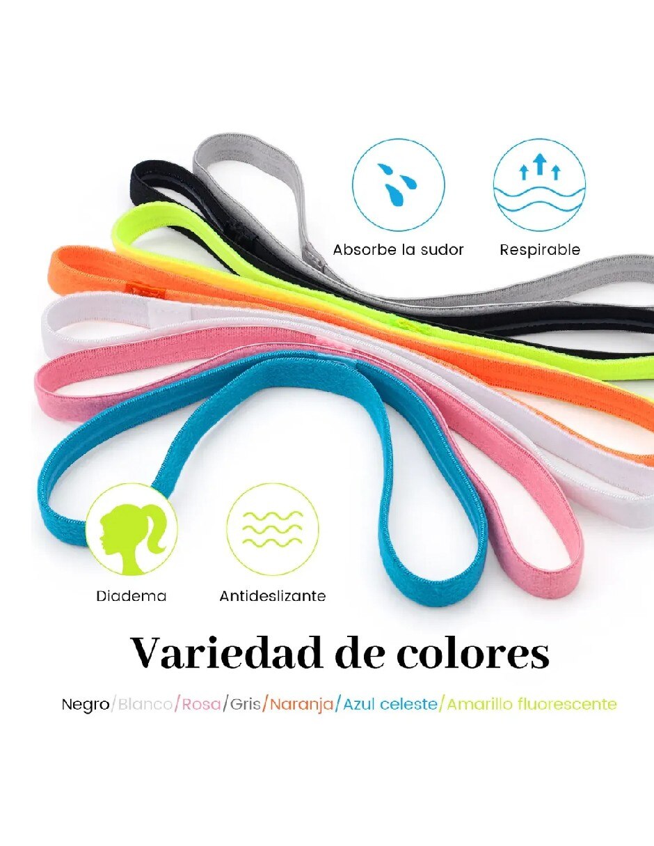 Set bandas para cabello para entrenamiento 5