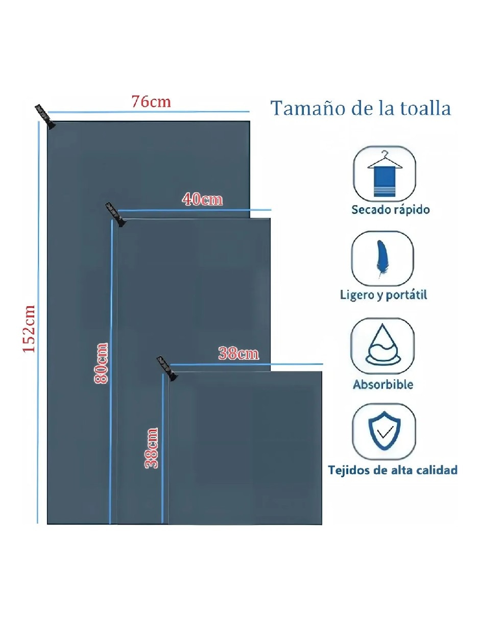 Set de toallas No aplica de Microfibra 5