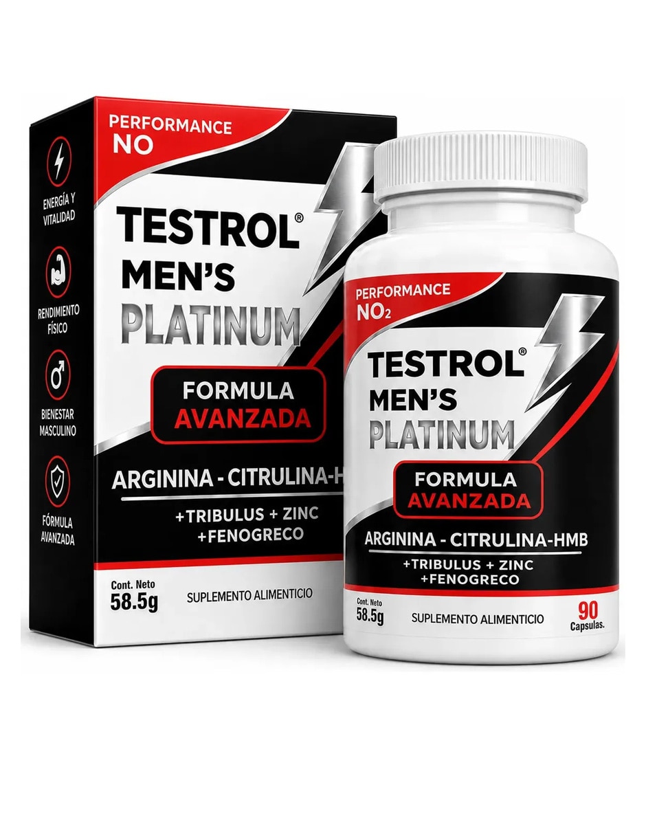 Men's Platinum Testrol con L-Arginina L-Citrulina