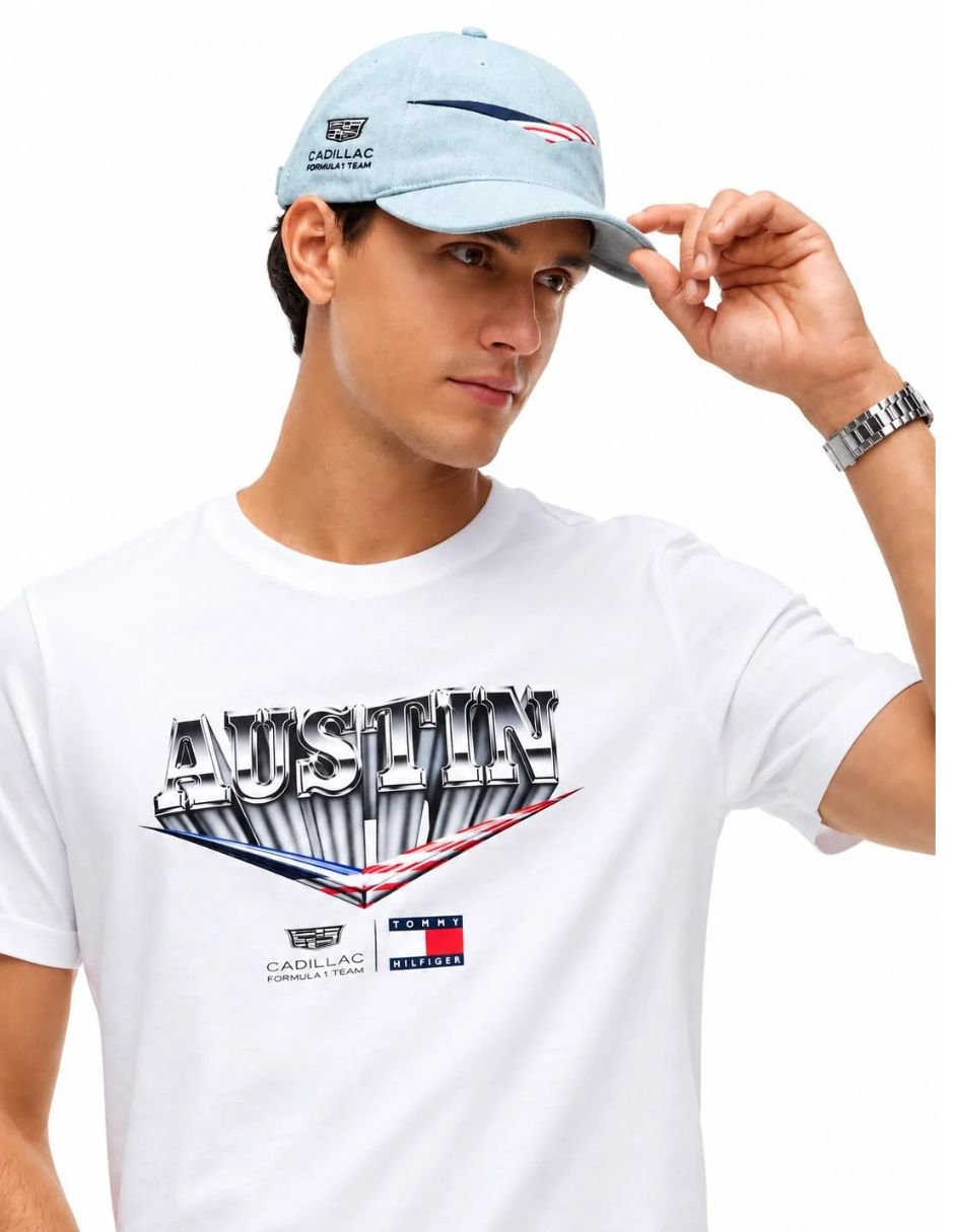 Gorra con visera curva para motorsport cadillac f1 2026 unisex 3