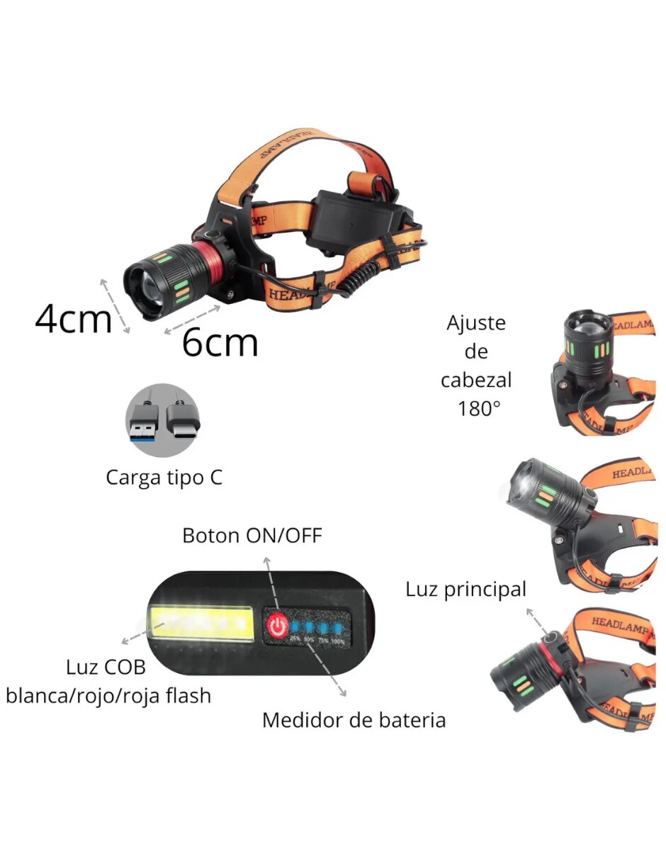 Linterna para cabeza 5