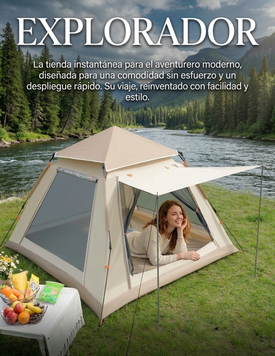 Casa de campaña para 4 personas 2