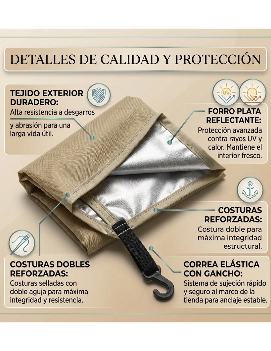 Casa de campaña para 4 personas 6