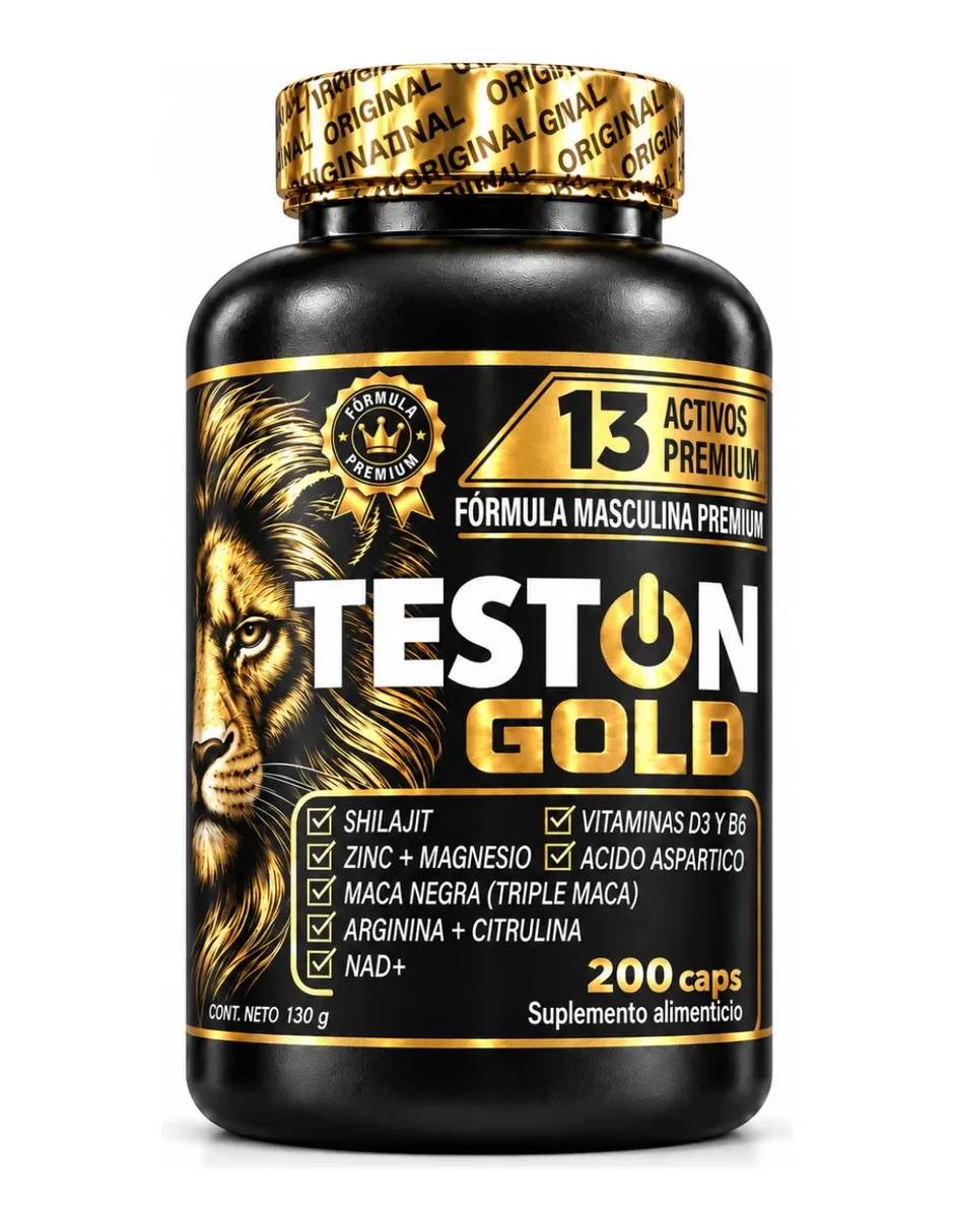 Teston Gold con L-Arginina sabor natural de 200 Cápsulas Teston Gold con L-Arginina sabor natural de 200 Cápsulas