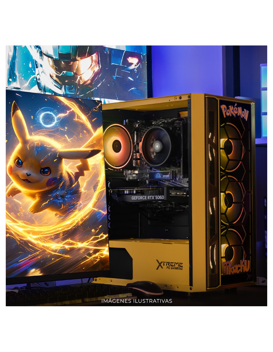 Computadora gamer xtpcr716gb5060pe amd ryzen 7 nvidia geforce rtx 5060 16 GB RAM 1 TB SSD 3